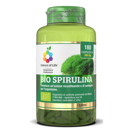 Bio Spirulina Colours of Life - 180 Compresse